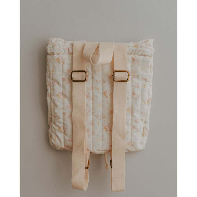 Eloise Quilted Backpack, Vintage Rose - Backpacks - 4