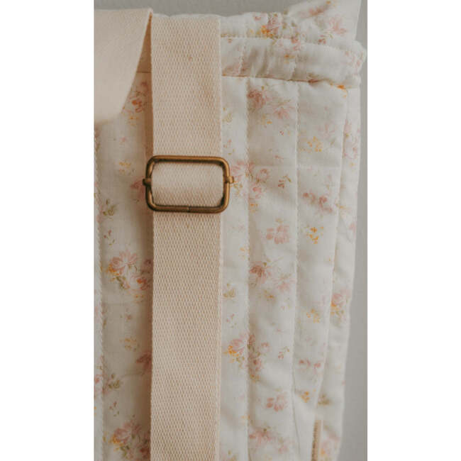 Eloise Quilted Backpack, Vintage Rose - Backpacks - 5