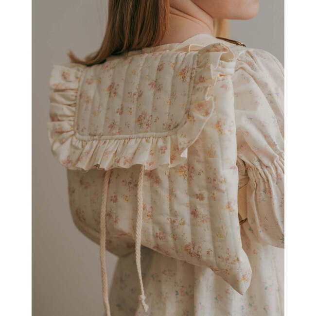 Eloise Quilted Backpack, Vintage Rose - Backpacks - 6