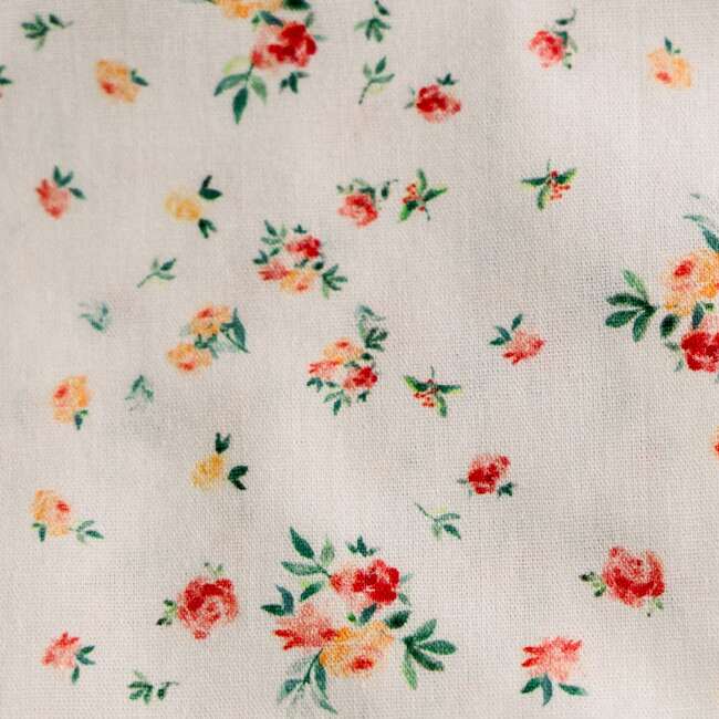 Clementine Bloom Timeless Floral Ruffle Zipper Pouch - Bags - 5