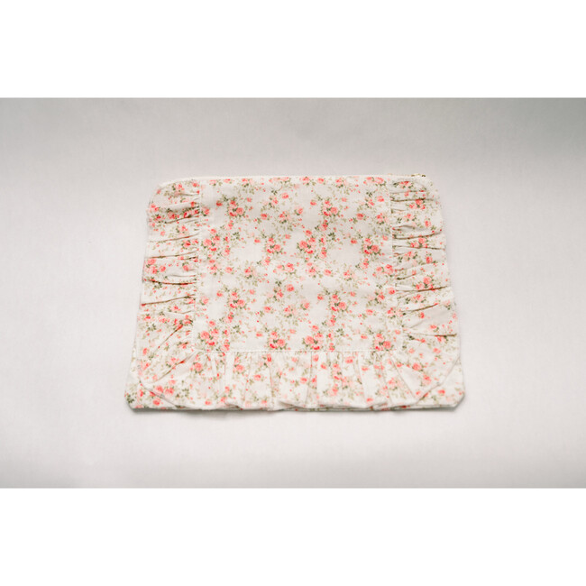 Briar Rose Timeless Floral Ruffle Zipper Pouch