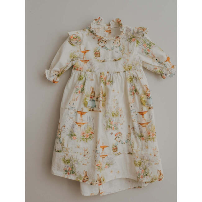 Aoki 3/4 Sleeve Dress, Woodland Bunny Cottage Charm