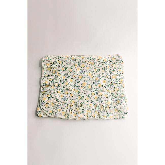 Buttercup Bloom Timeless Floral Ruffle Zipper Pouch - Bags - 2