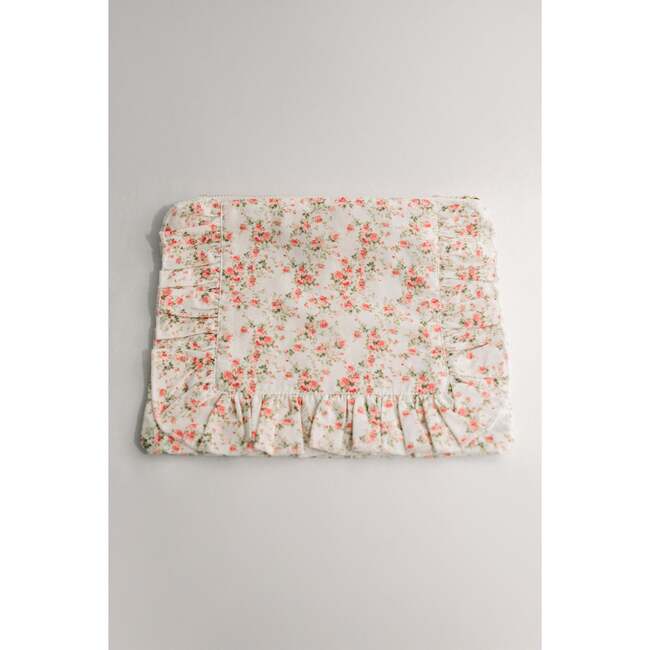 Briar Rose Timeless Floral Ruffle Zipper Pouch - Bags - 2