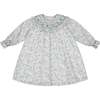 Yse Blue Floral Long Sleeve Bishop Dress - Dresses - 1 - thumbnail