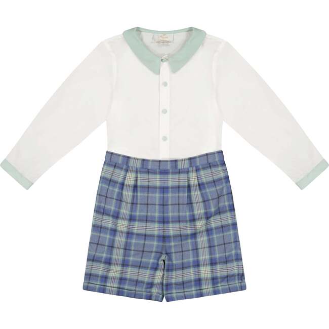 William Blue Tartan Dressy Set