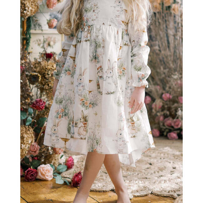 Aoki 3/4 Sleeve Dress, Woodland Bunny Cottage Charm - Dresses - 5