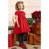 Sofia Red Smocked Dress - Dresses - 2