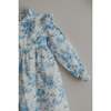 Aoki Long Sleeve Dress, Blue Toile - Dresses - 3