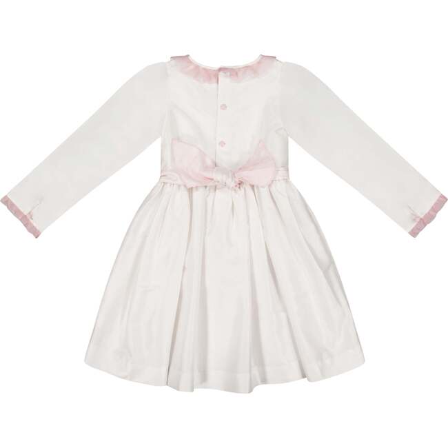 Sofia White Taffeta Long Sleeve Dress - Dresses - 3
