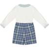 William Blue Tartan Dressy Set - Mixed Apparel Set - 3