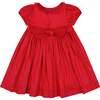 Sofia Red Smocked Dress - Dresses - 3