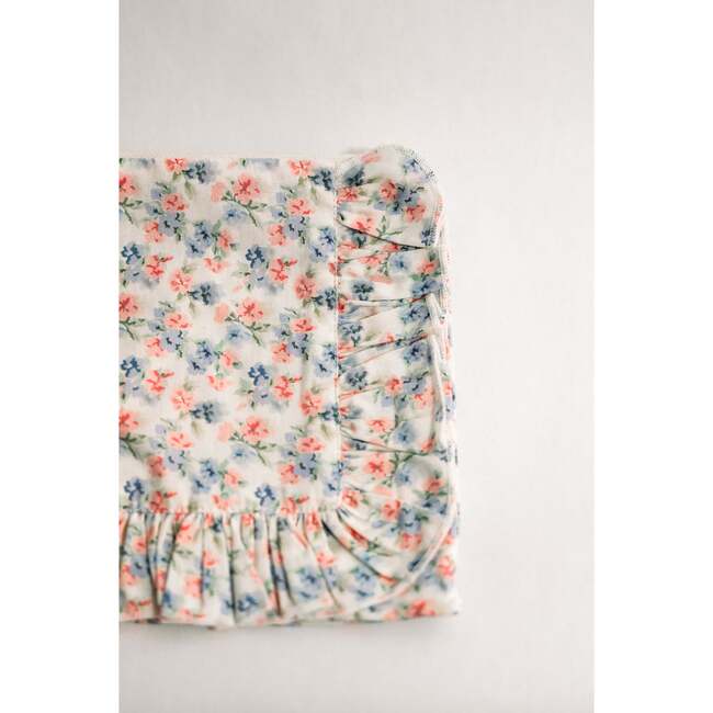 April Posies Timeless Floral Ruffle Zipper Pouch - Bags - 2