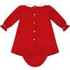 Olympe Red Smocked Baby Set - Mixed Apparel Set - 1 - thumbnail