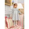 Yse Blue Floral Long Sleeve Bishop Dress - Dresses - 3