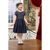 Camelia Navy Cotton Smocked Dress - Dresses - 2