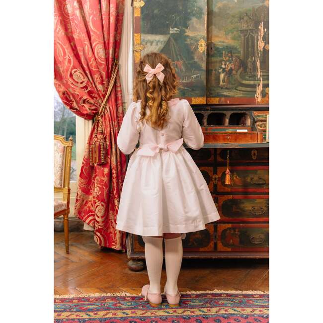 Sofia White Taffeta Long Sleeve Dress - Dresses - 6
