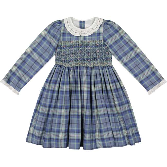 Heidi Blue Tartan Smocked Dress