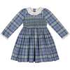 Heidi Blue Tartan Smocked Dress - Dresses - 1 - thumbnail