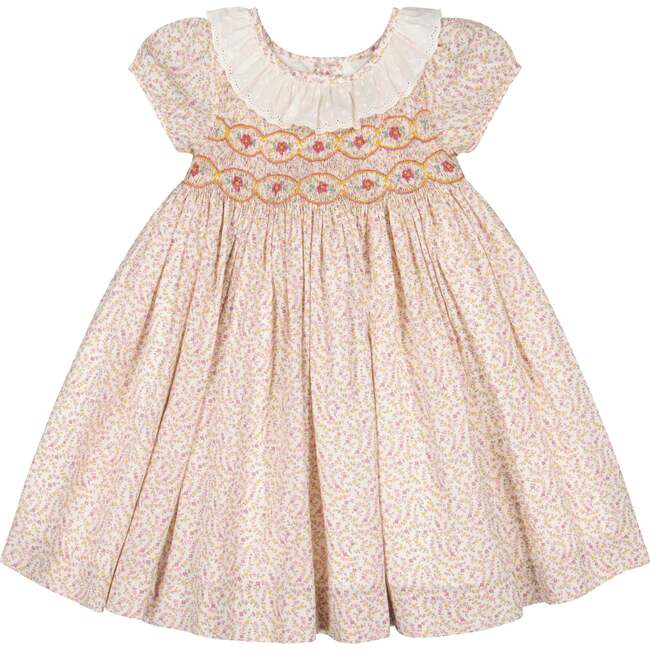 Isadora Floral Long Sleeve Smocked Dress