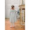 Yse Blue Floral Long Sleeve Bishop Dress - Dresses - 5