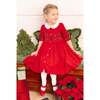 Olympe Red Holiday Smocked Dress - Dresses - 2