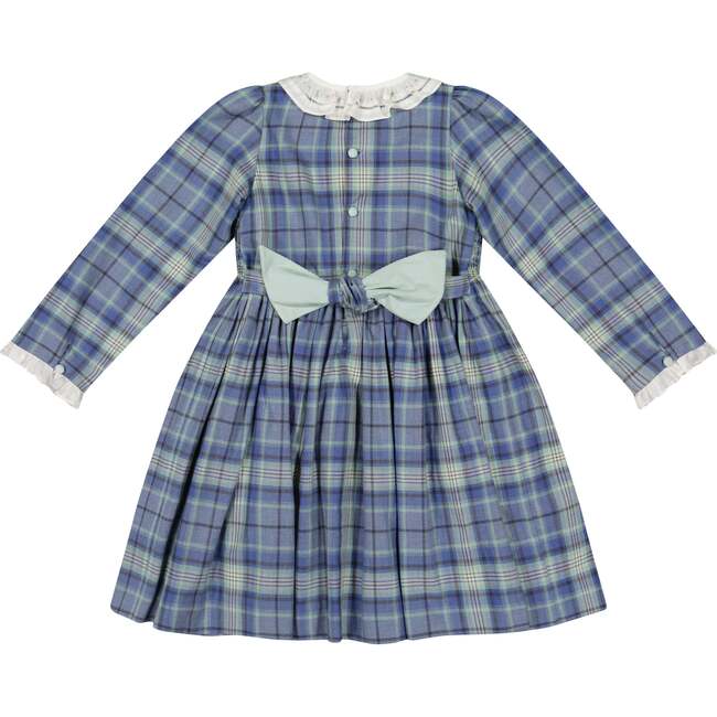 Heidi Blue Tartan Smocked Dress - Dresses - 3