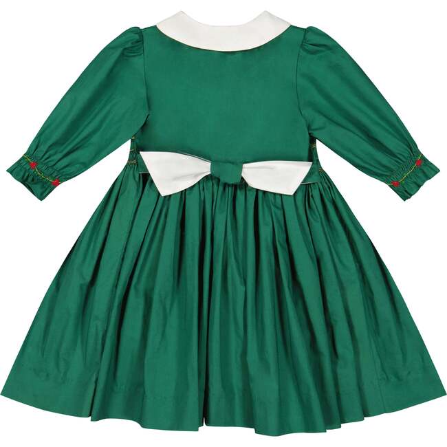 Olympe Green Smocked Christmas Dress - Dresses - 3