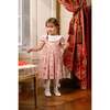 Celestine Red Floral Smocked Romper - Rompers - 2