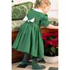 Olympe Green Smocked Christmas Dress - Dresses - 4