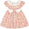 Celestine Red Floral Smocked Romper - Rompers - 3