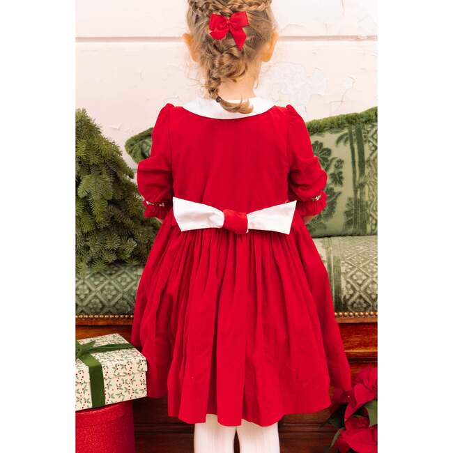 Olympe Red Holiday Smocked Dress - Dresses - 4