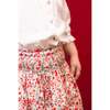 Marie Red Floral Smocked Skirt And Blouse Set - Mixed Apparel Set - 4