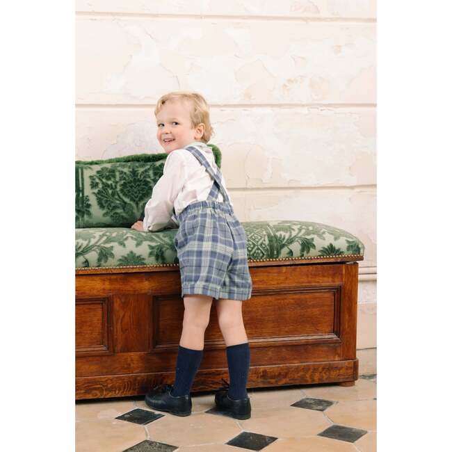 George Blue Tartan Overalls And Shirt - Mixed Apparel Set - 5