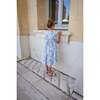 Aoki 3/4 Sleeve Dress, Blue Toile - Dresses - 5