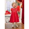 Camelia Red Cotton Smocked Dress - Dresses - 4