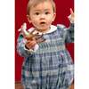 Heidi Blue Tartan Baby Romper - Rompers - 4