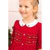 Olympe Red Holiday Smocked Dress - Dresses - 5