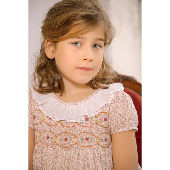 Isadora Floral Long Sleeve Smocked Dress - Dresses - 6