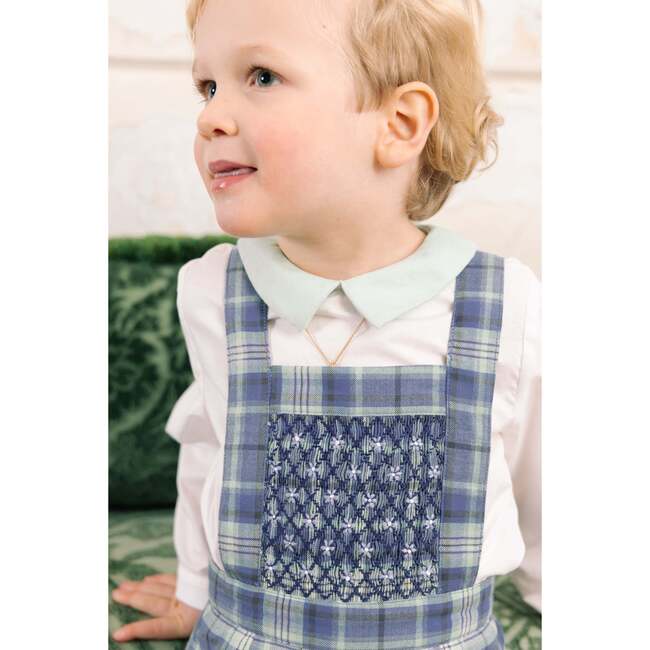 George Blue Tartan Overalls And Shirt - Mixed Apparel Set - 6