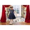 Camelia Navy Cotton Smocked Dress - Dresses - 6