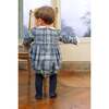 Heidi Blue Tartan Baby Romper - Rompers - 5