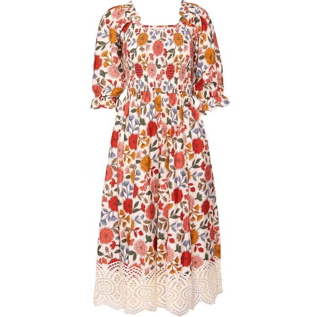 Teagan Dress in Sepia Flower