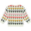 Malin Baby Cardigan, Tulip Fields Ecru - Cardigans - 2