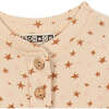 Mynight Stars Footie Pajamas, Pink Ecru - Footie Pajamas - 2