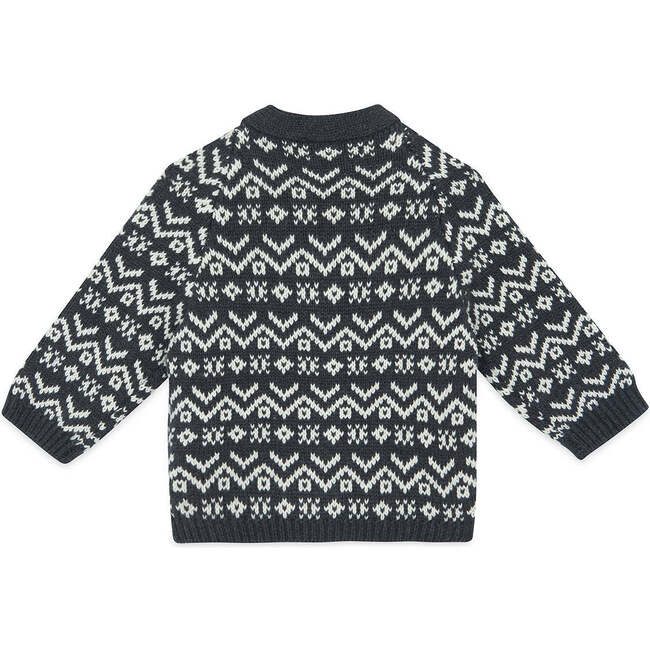 Mozza Baby Cardigan, Carbone Black - Cardigans - 2