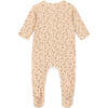 Mynight Stars Footie Pajamas, Pink Ecru - Footie Pajamas - 3