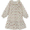 Daria Dress, Retro Fleur Ecru - Dresses - 1 - thumbnail
