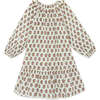 Daria Dress, Retro Fleur Ecru - Dresses - 2