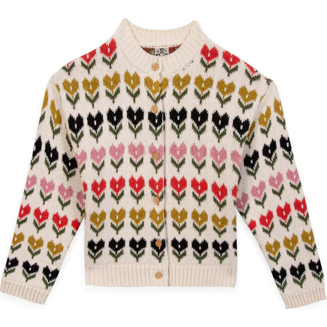 Malin Cardigan, Tulip Fields Ecru